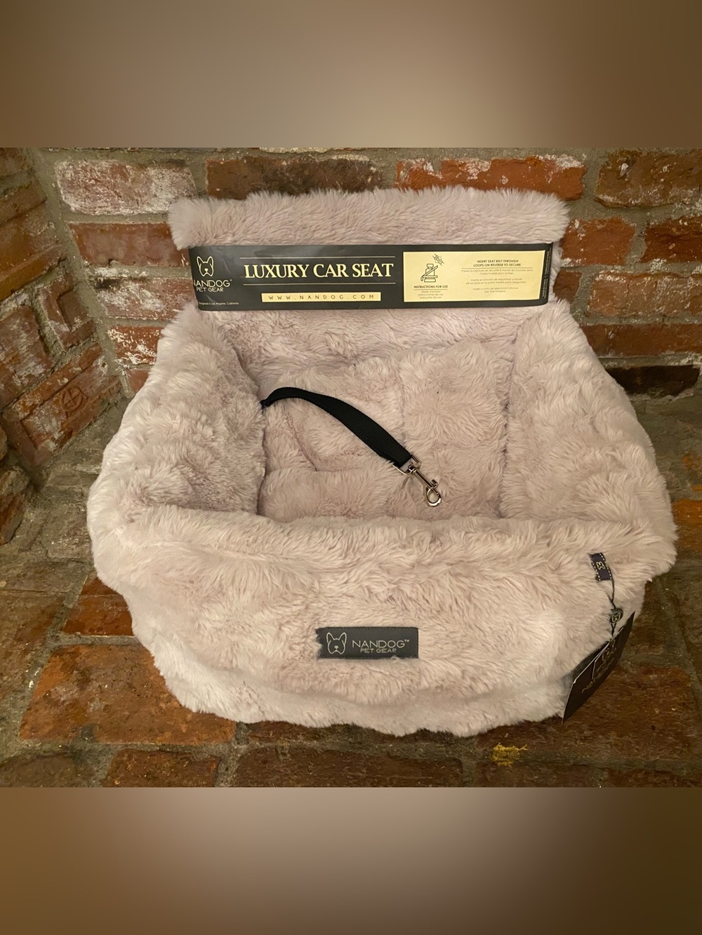 Nandog Pet Gear Cloud in Beige - Limited Edition, Dog Car Seat Bed, NWT